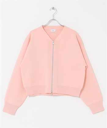 『UR TECH Renew Knit 』V領拉鍊開襟衫(粉紅色-FREE-PINK)