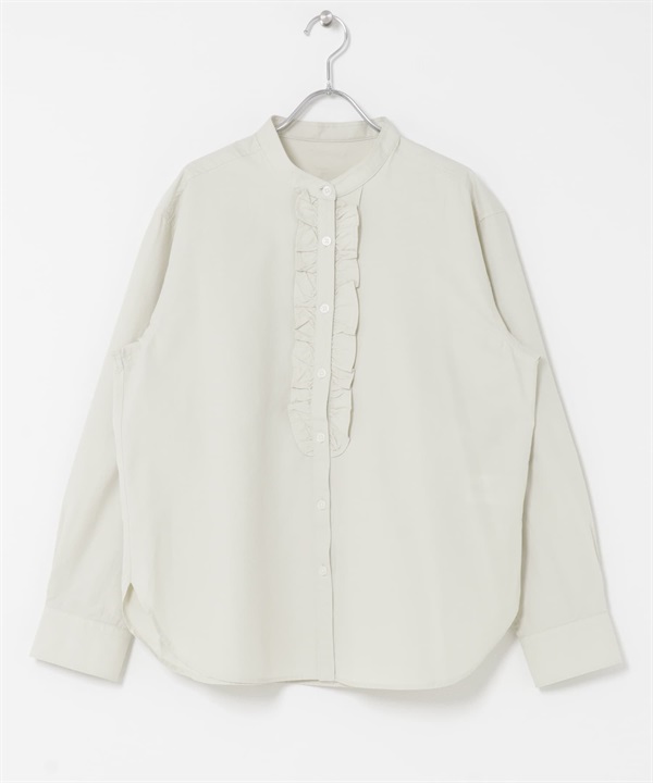 正面荷葉邊襯衫(原色-FREE-NATURAL)