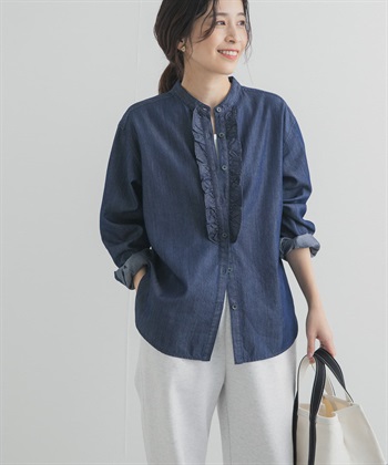 正面荷葉邊襯衫