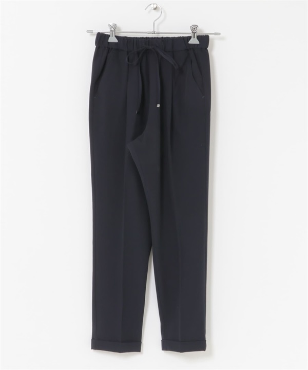 彈性錐形輕便長褲(藏青色-S-NAVY)