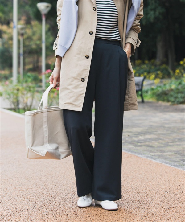 『UR TECH完聲 』正面打褶輕便長褲