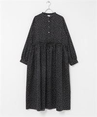 點點印花洋裝(黑色-FREE-BLACK)