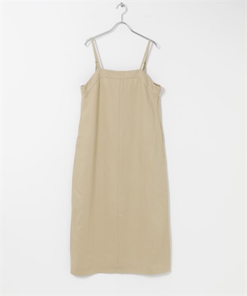 酵素洗細肩帶洋裝(膚色-FREE-BEIGE)