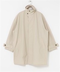 立領中長版大衣(淺膚色-FREE-L.BEIGE)