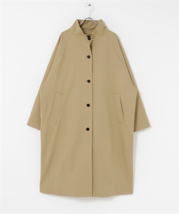 背面約克立領大衣(膚色-FREE-BEIGE)