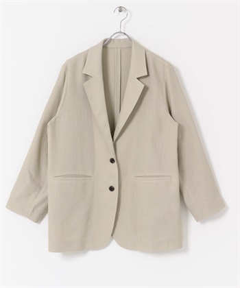 混色紗羅西裝外套(膚色-FREE-其他膚色)