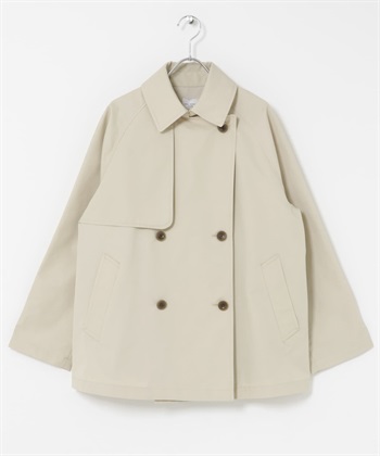 防潑水短版風衣(淺膚色-FREE-L.BEIGE)