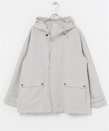 防潑水尼龍連帽登山外套(淺膚色-S-L.BEIGE)