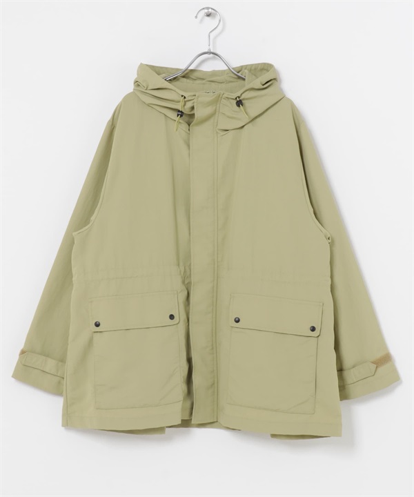 防潑水尼龍連帽登山外套(萊姆黃-S-其他綠色)