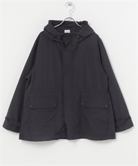 防潑水尼龍連帽登山外套(藏青色-S-NAVY)