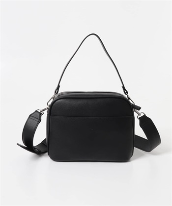 2WAY方形肩背包(黑色-one-BLACK)