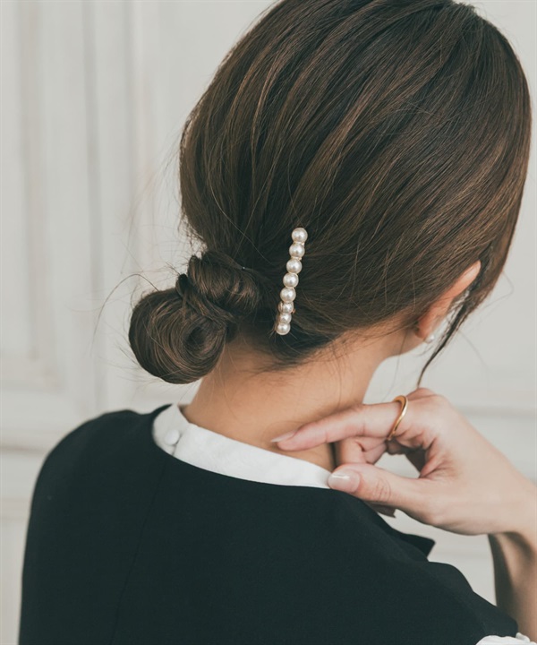 珍珠彈簧髮夾