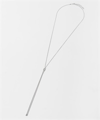 繩結造型蛇鍊項鍊(銀色-one-SILVER)