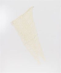蕾絲三角披巾(米白色-one-OFF WHITE)