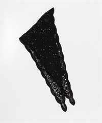 蕾絲三角披巾(黑色-one-BLACK)