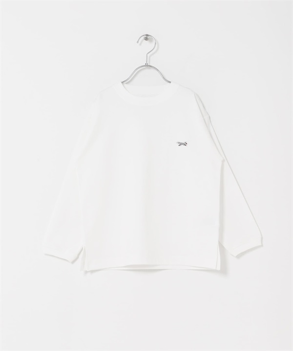 【親子裝】【別注】PENNEYS / THE FOX刺繡長袖T恤(KIDS)(白色-120(115-125)-WHITE)