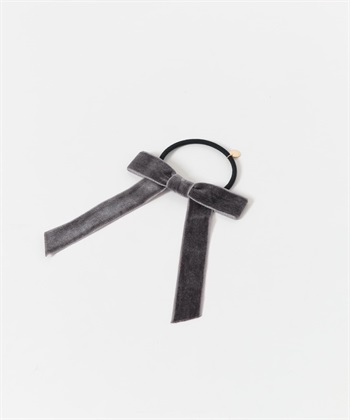 絲絨蝴蝶結彈性髮圈(KIDS)