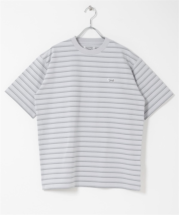 【別注】PENNEYS / THE FOX刺繡短袖T恤(灰色 x 綠色-M-LIGHT GRAY)