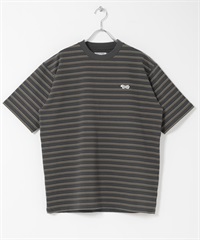 【別注】PENNEYS / THE FOX刺繡短袖T恤(炭灰色 x 黃色-M-其他灰色)