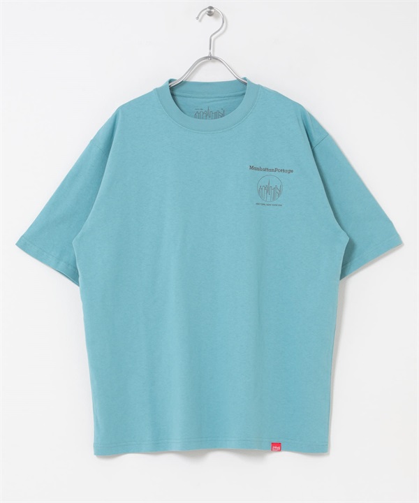【別注】MANHATTAN PORTAGE 印花T恤(BLUE-M-BLUE)