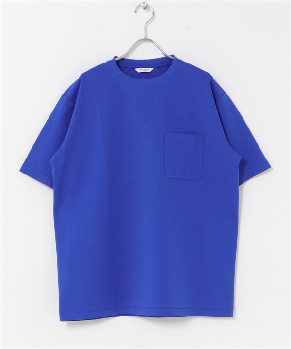 多機能羅馬布短袖T恤(寶藍色-M-ROYAL BLUE)