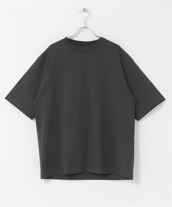Quick Dry涼感添紗短袖T恤(炭灰色-M-CHARCOAL GRAY)