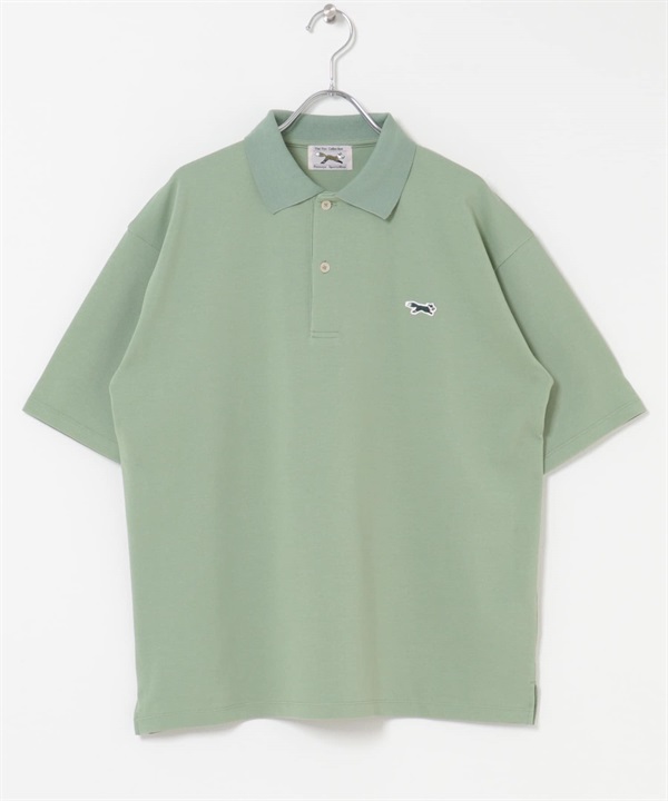 【別注】PENNEYS / THE FOX刺繡鹿子織POLO衫(薄荷綠-M-MINT)
