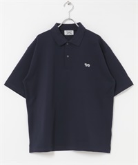 【別注】PENNEYS / THE FOX刺繡鹿子織POLO衫(藏青色-M-NAVY)