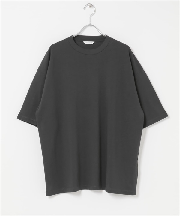 強撚圓領短袖T恤(炭灰色-M-CHARCOAL GRAY)