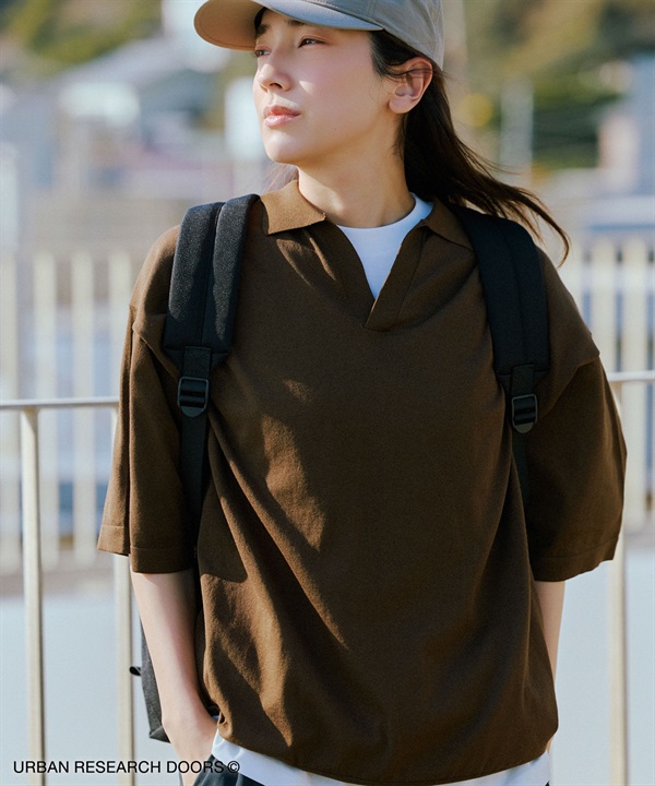 UR TECH Summer Share V字領緣針織衫