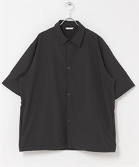 UR TECH Summer Share 短袖襯衫開襟衫(黑色-M-BLACK)