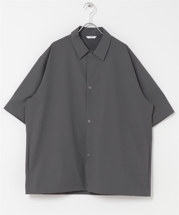 UR TECH Summer Share 短袖襯衫開襟衫(灰色-M-GRAY)