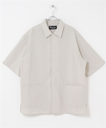 Quick Dry短袖襯衫夾克(石灰色-L-其他白色)