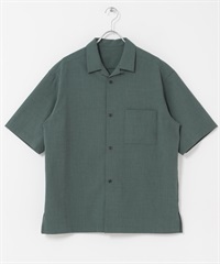 Quick Dry短袖開領襯衫(藍綠色-M-GREEN)