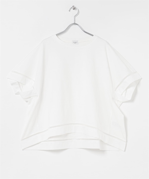 梯狀蕾絲拼接套衫(米白色-FREE-OFF WHITE)