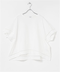 梯狀蕾絲拼接套衫(米白色-FREE-OFF WHITE)