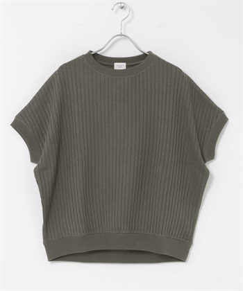 蜂巢華夫格法式袖套衫(炭灰色-FREE-CHARCOAL GRAY)