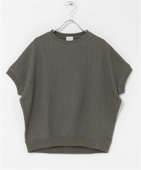 蜂巢華夫格法式袖套衫(炭灰色-FREE-CHARCOAL GRAY)