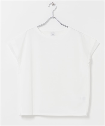 柔滑棉質透膚拼接套衫(米白色-FREE-OFF WHITE)