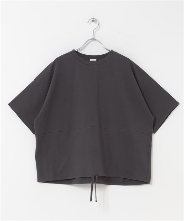 下襬抽繩套衫(炭灰色-FREE-CHARCOAL GRAY)