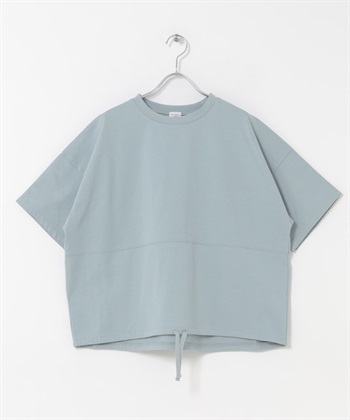 下襬抽繩套衫(藍色-FREE-BLUE)