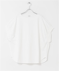 碎褶袖寬版套衫(米色-FREE-OFF WHITE)