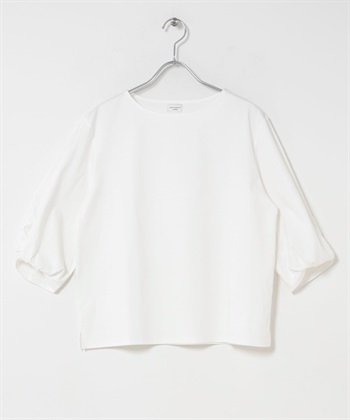 UR TECH Summer Share 扭結袖套衫(米色-FREE-OFF WHITE)