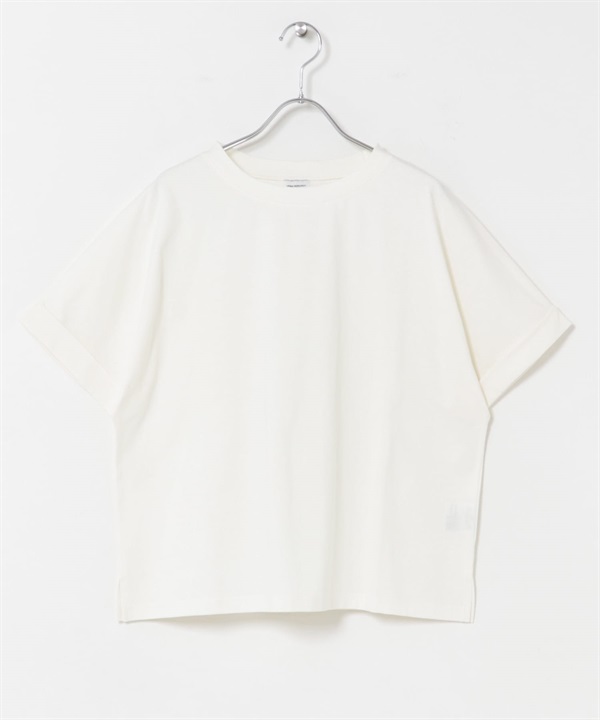 UR TECH 棉質反折袖套衫(米色-FREE-OFF WHITE)