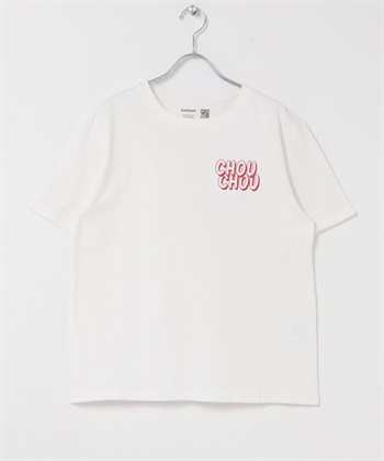 LOGO印花T恤(米色-FREE-OFF WHITE)