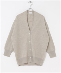 亞麻V領開襟衫(淺膚色-FREE-L.BEIGE)