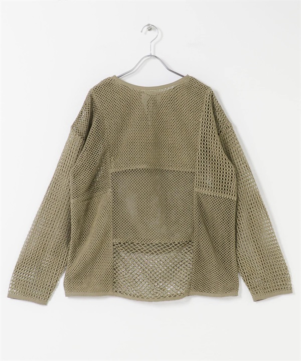 2WAY網狀套衫(卡其綠-FREE-KHAKI)