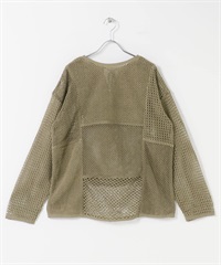 2WAY網狀套衫(卡其綠-FREE-KHAKI)