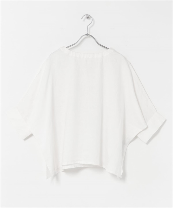 2WAY亞麻罩衫(米白色-FREE-OFF WHITE)