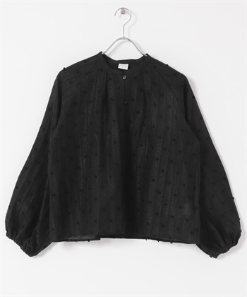 多臂織物罩衫(黑色-FREE-BLACK)